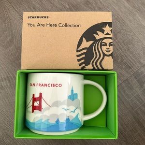 New Starbucks You Are Here Ceramic 14oz Mug Cup SAN FRANCISCO